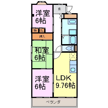 エミネンスＭの物件間取画像