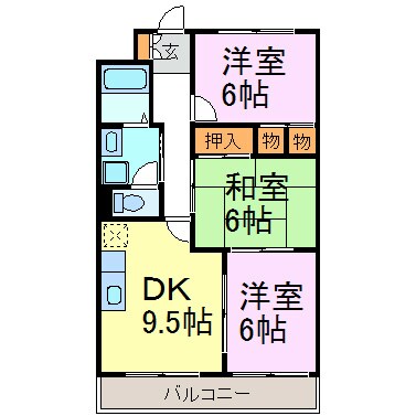 グリーンパーク新舞子の物件間取画像