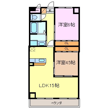 COM’S二ツ坂の物件間取画像