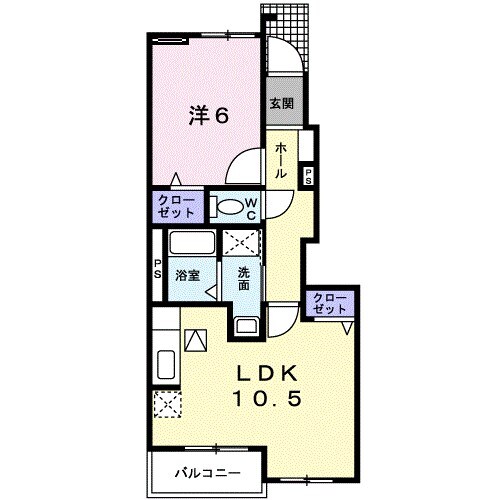 ヴィラージュ乙川の物件間取画像