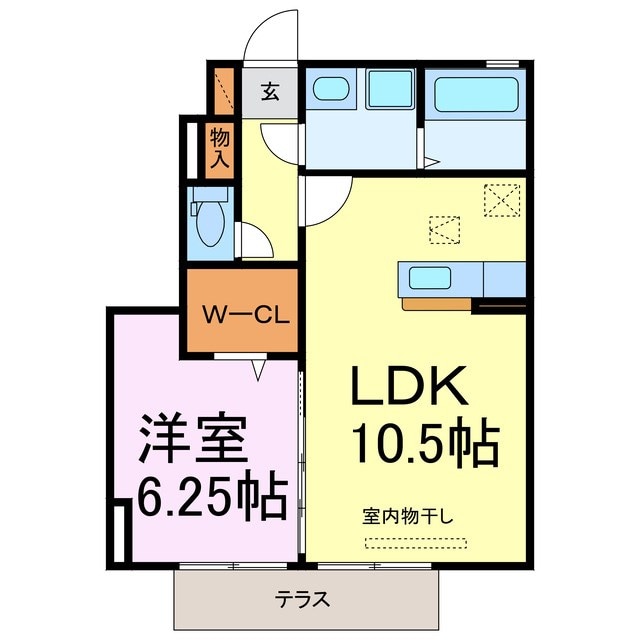 セジュール10　A棟の物件間取画像