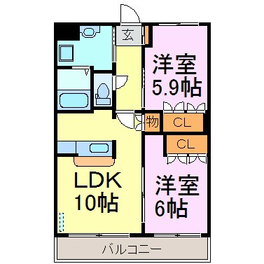 サクラハイツの物件間取画像