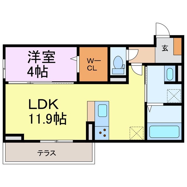 サンセールの物件間取画像