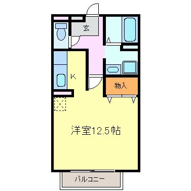 セゾンミストラル　Aの物件間取画像