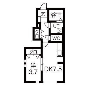 ダイヤモンドヒルズ半田上池の物件間取画像