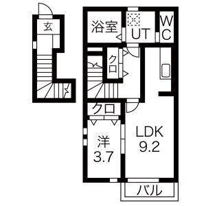 ダイヤモンドヒルズ半田上池の物件間取画像