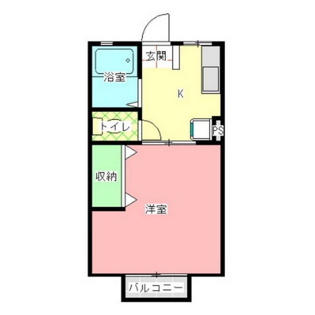 シティハイムカシムラの物件間取画像