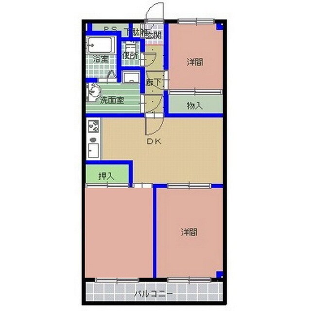 総業水戸第二ハイムの物件間取画像