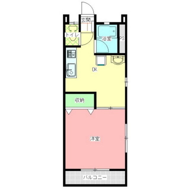 コーポ金沢Ａ棟の物件間取画像
