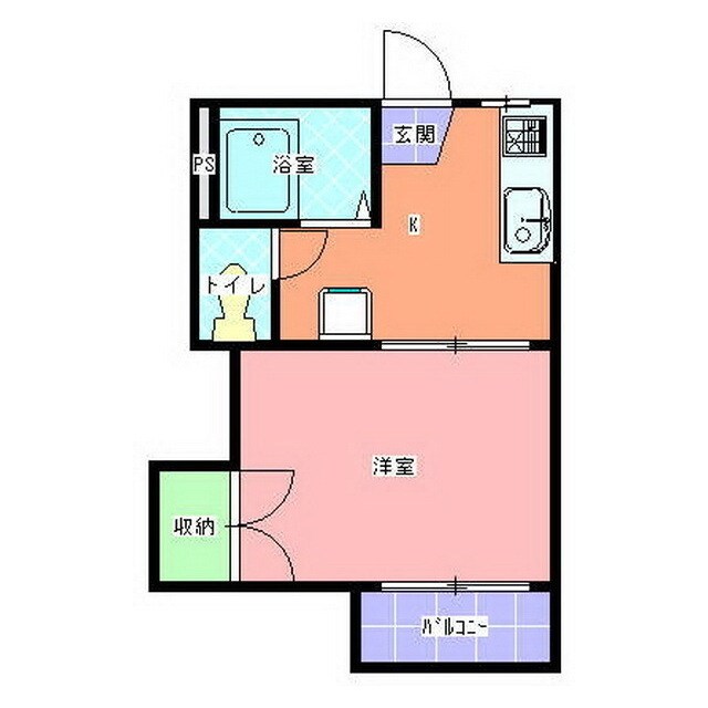 錦ハイツＡ棟の物件間取画像