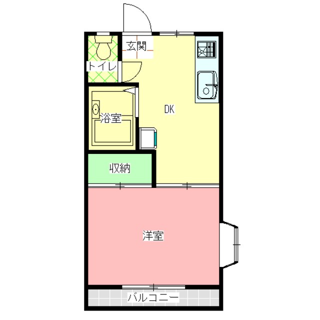 エスパル大賀の物件間取画像