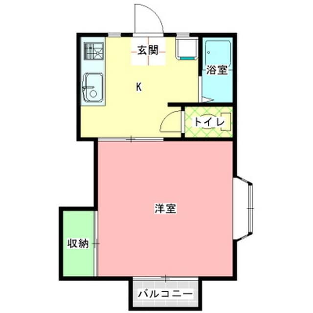 スズキハイツＢ棟の物件間取画像