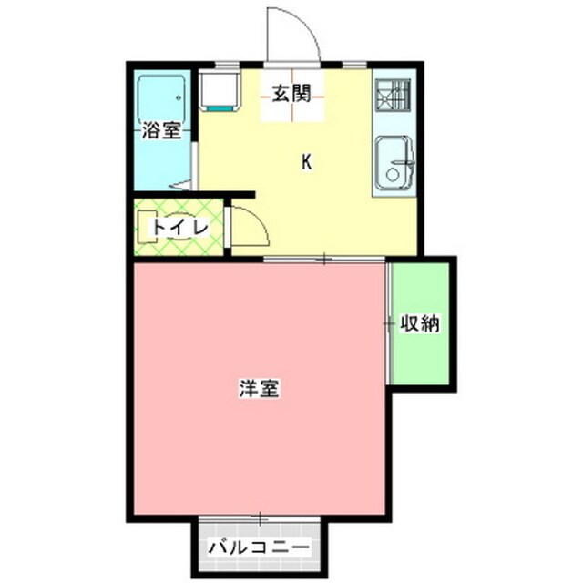 スズキハイツＢ棟の物件間取画像