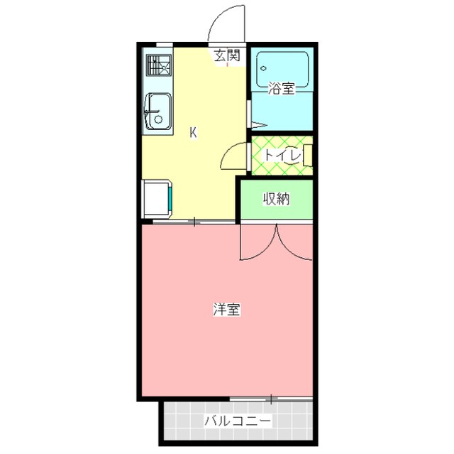 新田コーポ竹中Ａ棟の物件間取画像