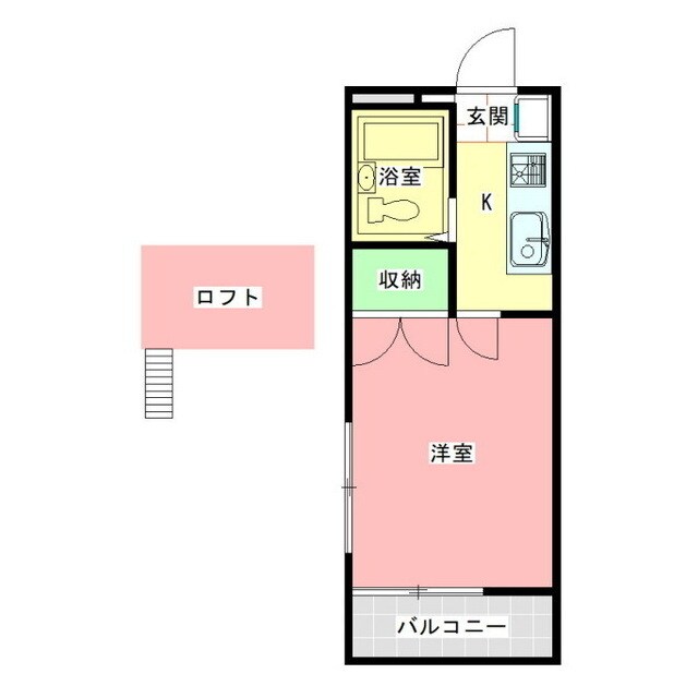 佐川ハイツＡ棟の物件間取画像