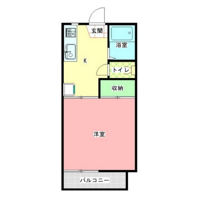 みどりハイツの物件間取画像