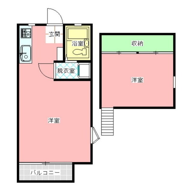 ベルハウスクワナＡ棟の物件間取画像