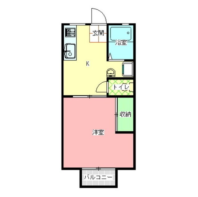 二木ハイツの物件間取画像