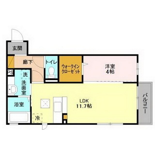 パークドオートム　Ａの物件間取画像