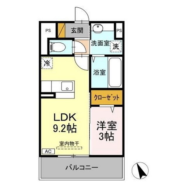 サクラテラス自由ヶ丘の物件間取画像