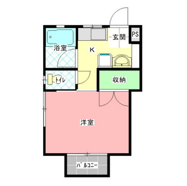 沢建コーポの物件間取画像