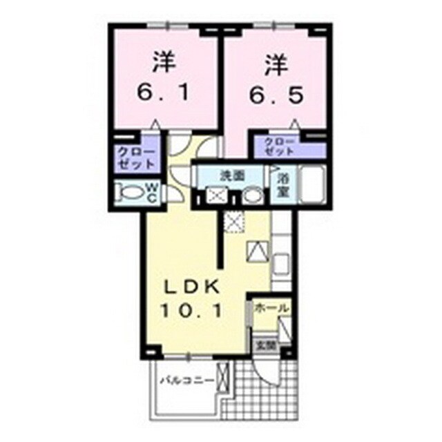 ポルトボヌール　Ⅳの物件間取画像