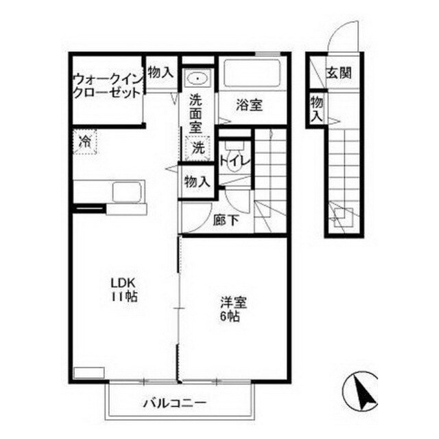 プレアデス見川　Ｄの物件間取画像