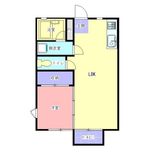 ベルハウスクワナＢ棟の物件間取画像