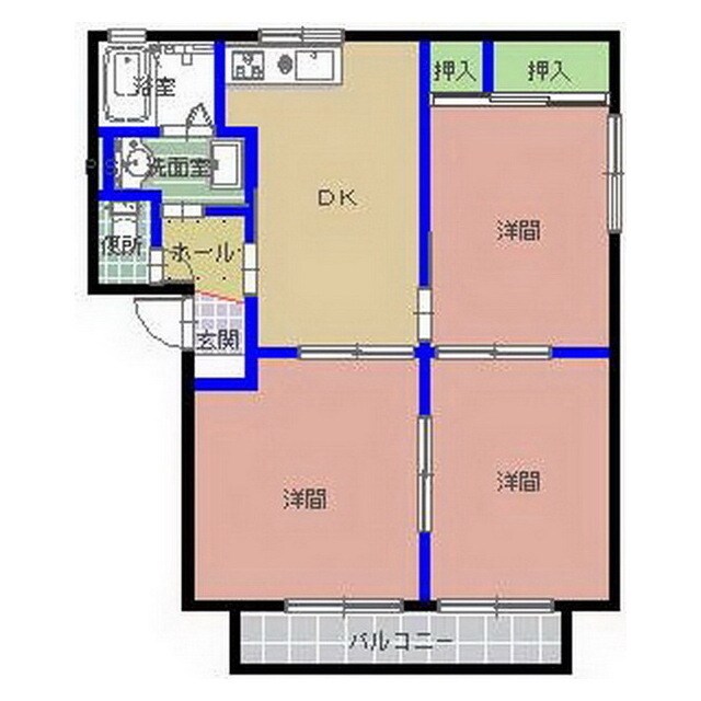 シャンテドミールＣ棟の物件間取画像