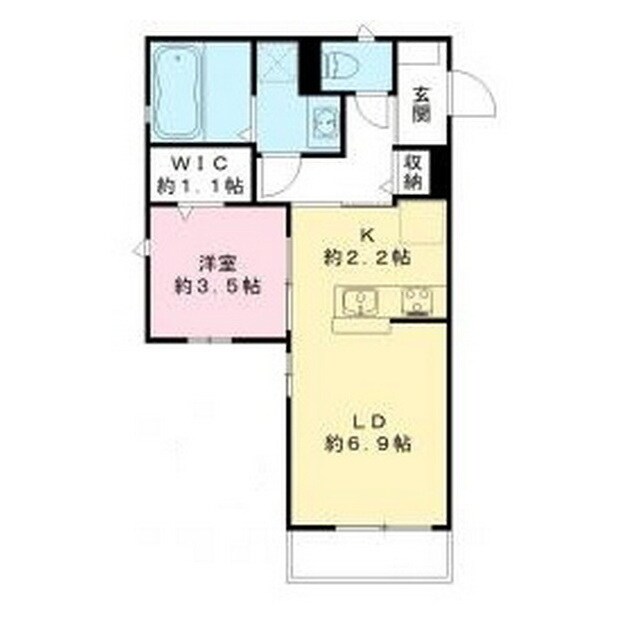 パナ・ハイツ見川　Aの物件間取画像