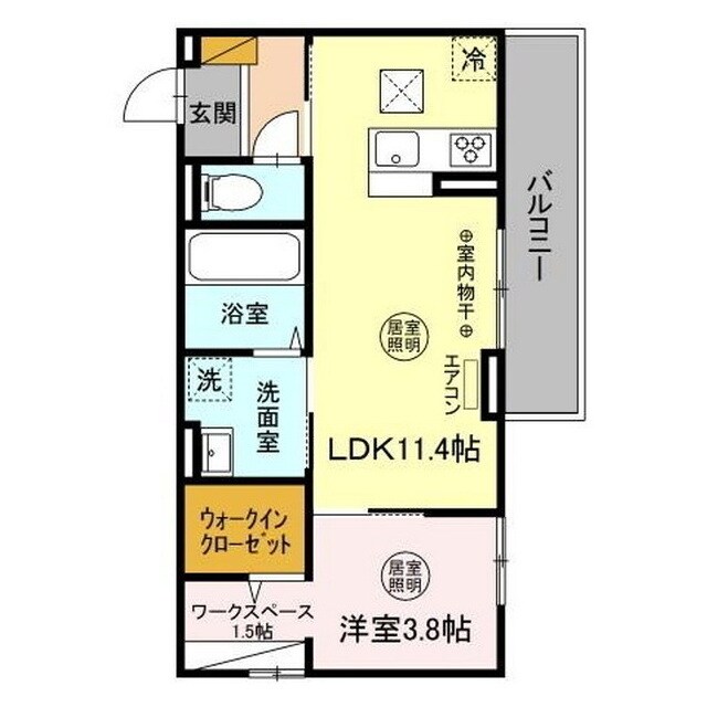 ウエスト・パーク　Aの物件間取画像