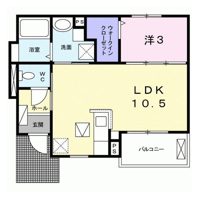 キアラ水戸の物件間取画像