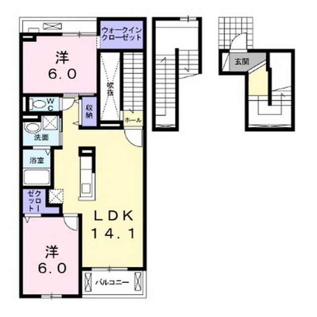 ラ・ルミエールの物件間取画像