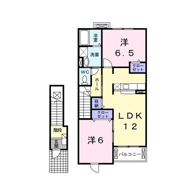 ヴィオラＢの物件間取画像