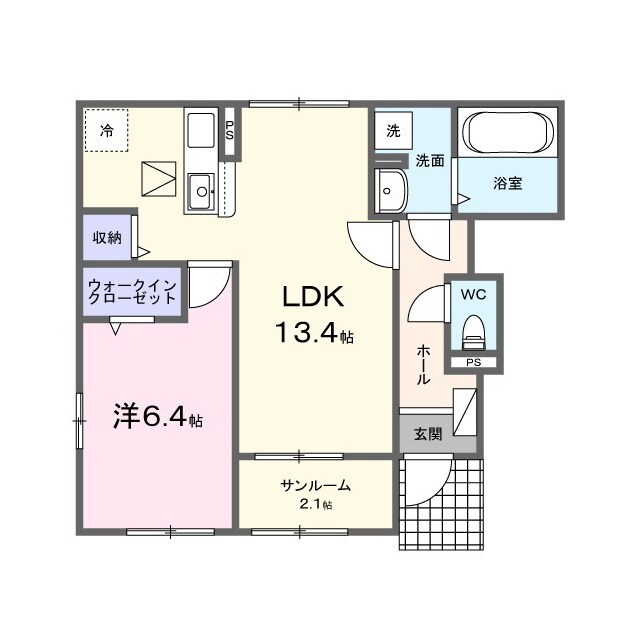 グランドールの物件間取画像