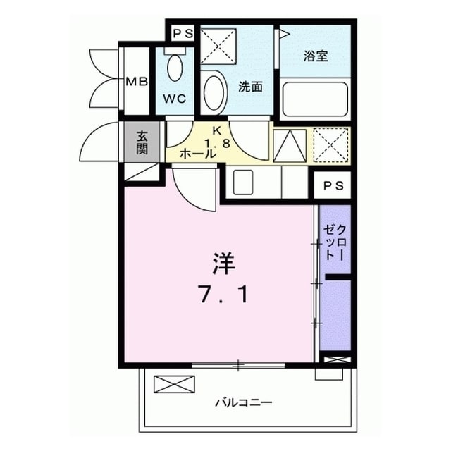 シエリア　Ⅲの物件間取画像