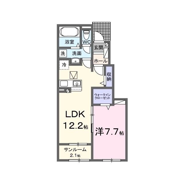 ヒカルサ水戸石川サウスの物件間取画像