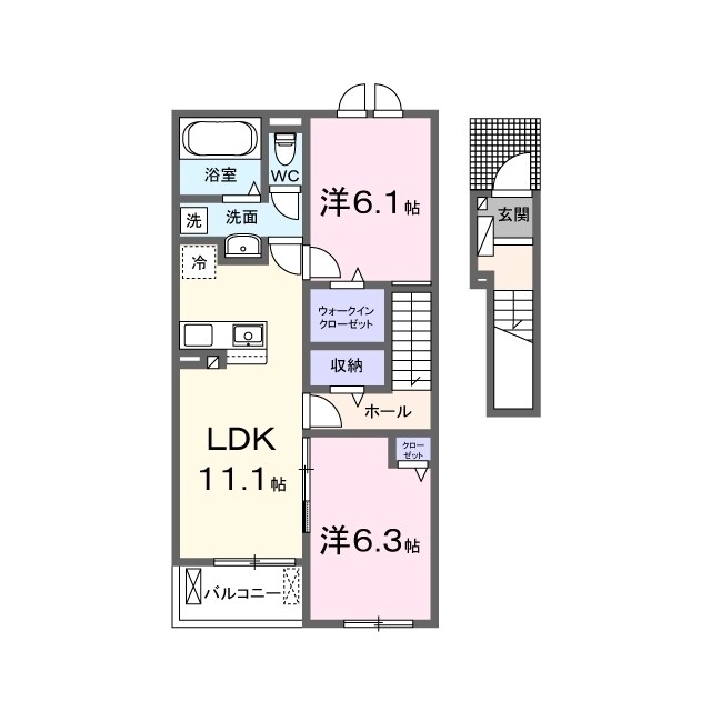 ヒカルサ水戸石川サウスの物件間取画像