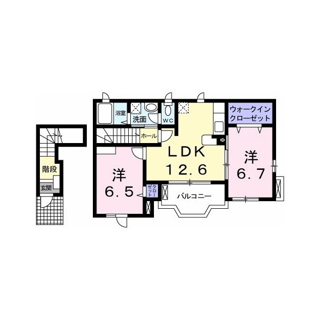 Ｃａｓａかざみどりの物件間取画像