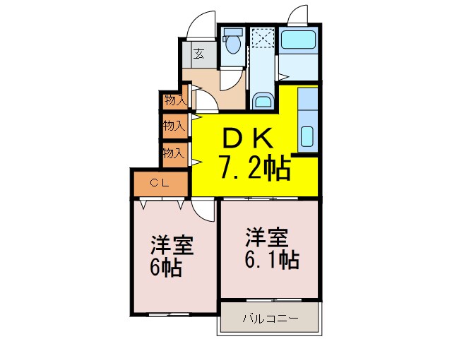 コモド・カーサⅢの物件間取画像
