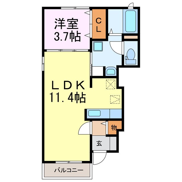 サニープロムナードの物件間取画像