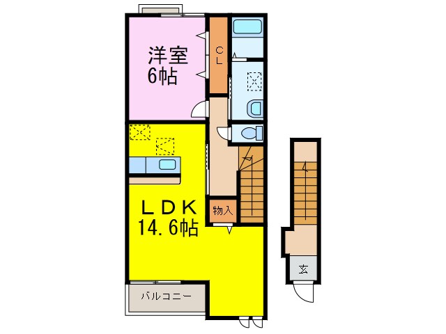 マードレ六番館の物件間取画像