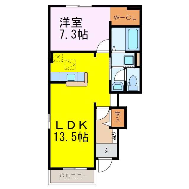 ソレイユ・プロムナードの物件間取画像