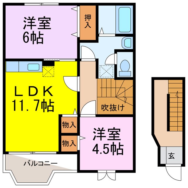 グランディ　Ⅲの物件間取画像