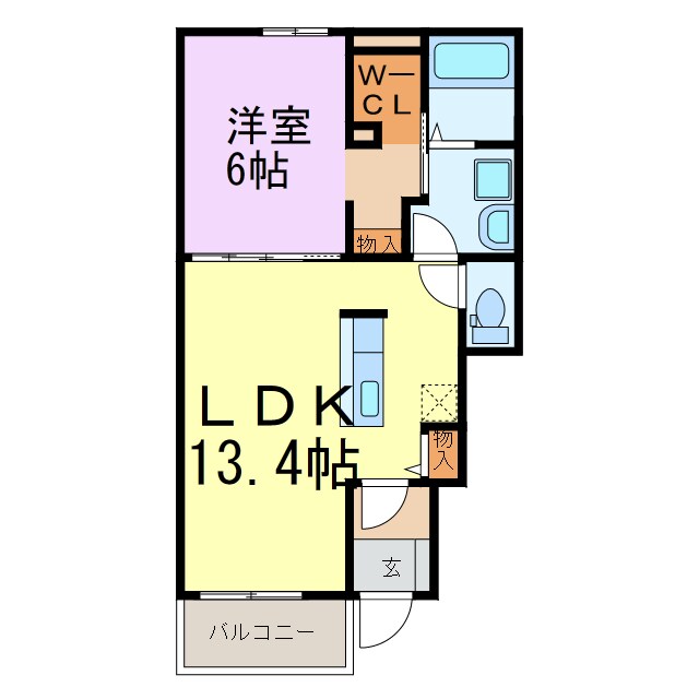 マ・シャンブル　Ⅰの物件間取画像