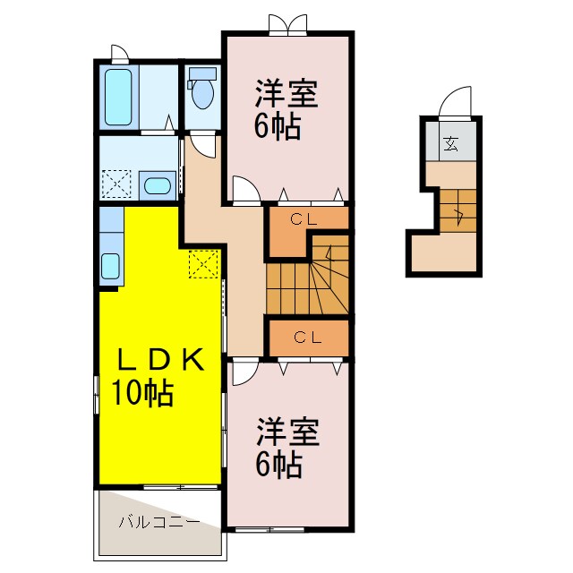 マードレＢの物件間取画像