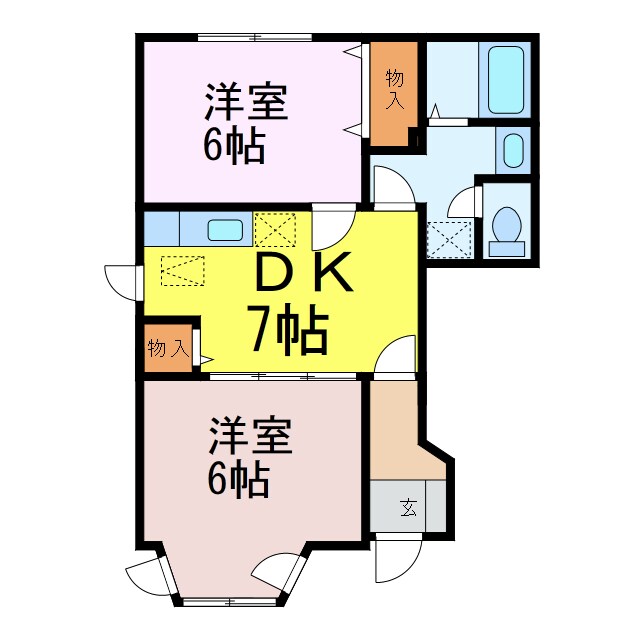 ファミールハイツⅡの物件間取画像