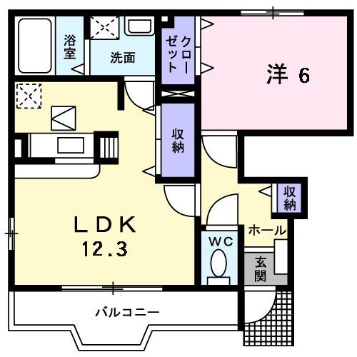 クレストフォートⅠの物件間取画像
