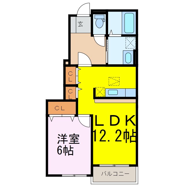 アンソレイエⅢの物件間取画像