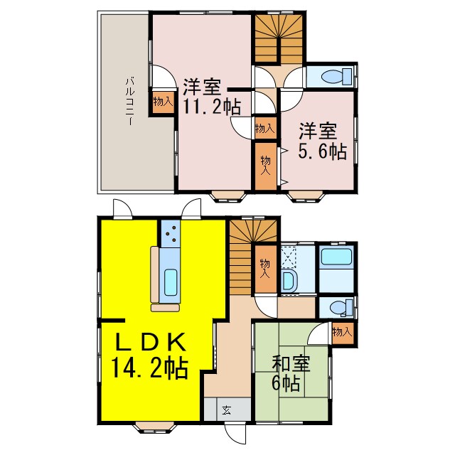 上新郷戸建ての物件間取画像